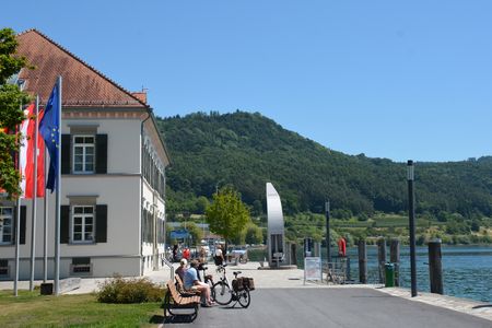 Bodensee-fietsroute in Ludwigshafen