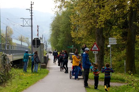 Bodensee-fietsroute bij Lochau