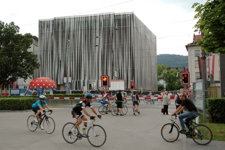 Bodensee-fietsroute in Bregenz