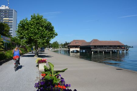 Bodensee-fietsroute in Rorschach